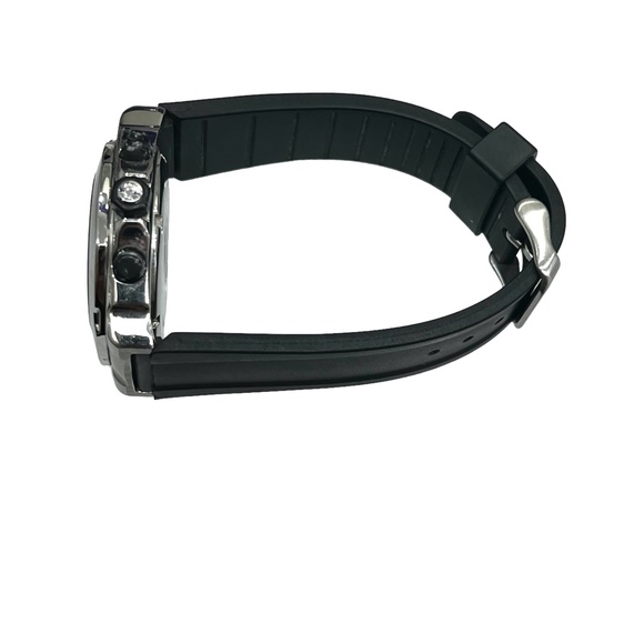 TECHNOMARINE BLACK FACE STAINLESS STEEL CASE CHRONOGRAPH WATCH MOD. ALPHA R3/G10 - Picture 5 of 8